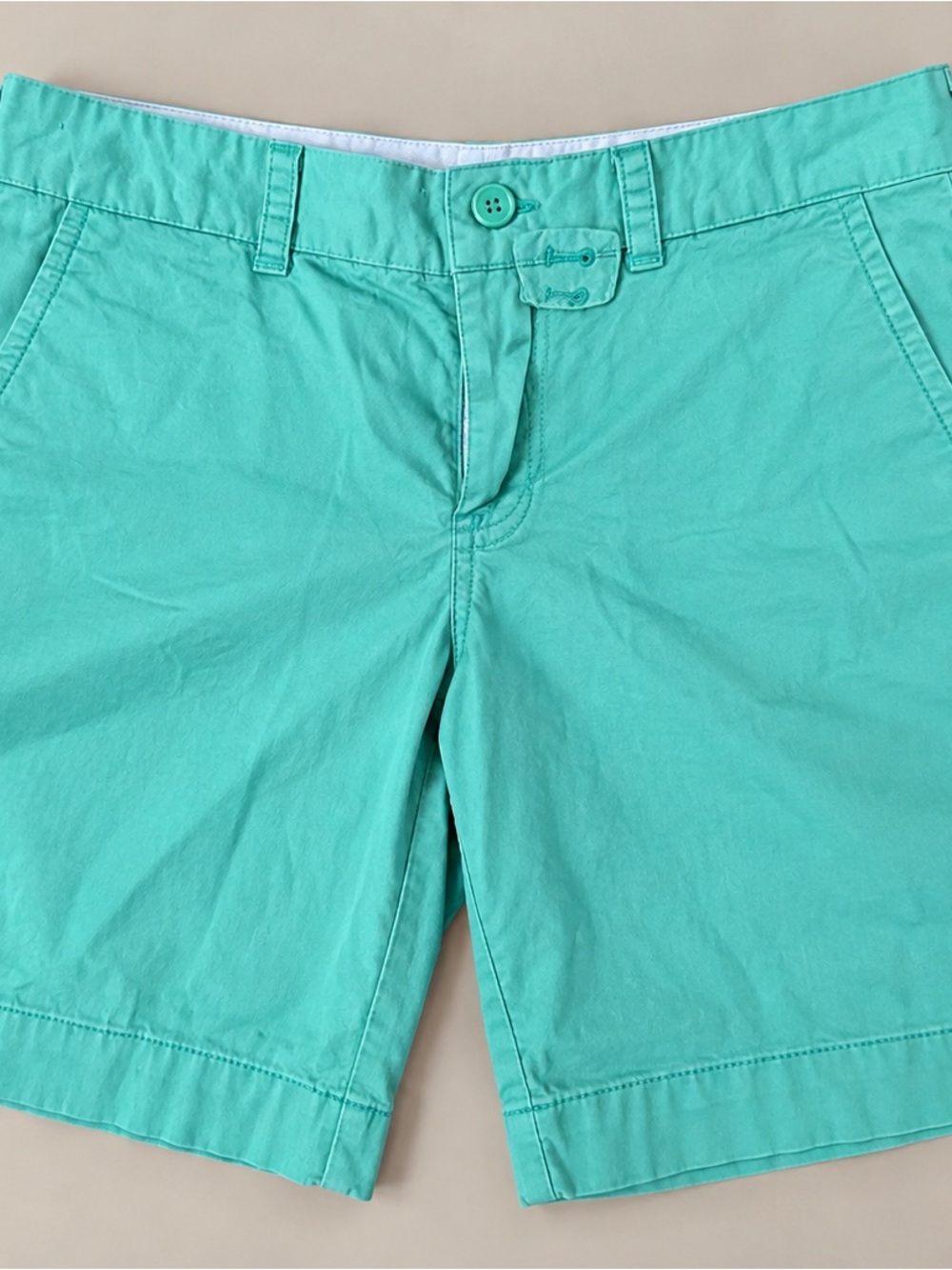 Women’s Vineyard Vines Seafoam Green Flat-Front Bermuda Shorts